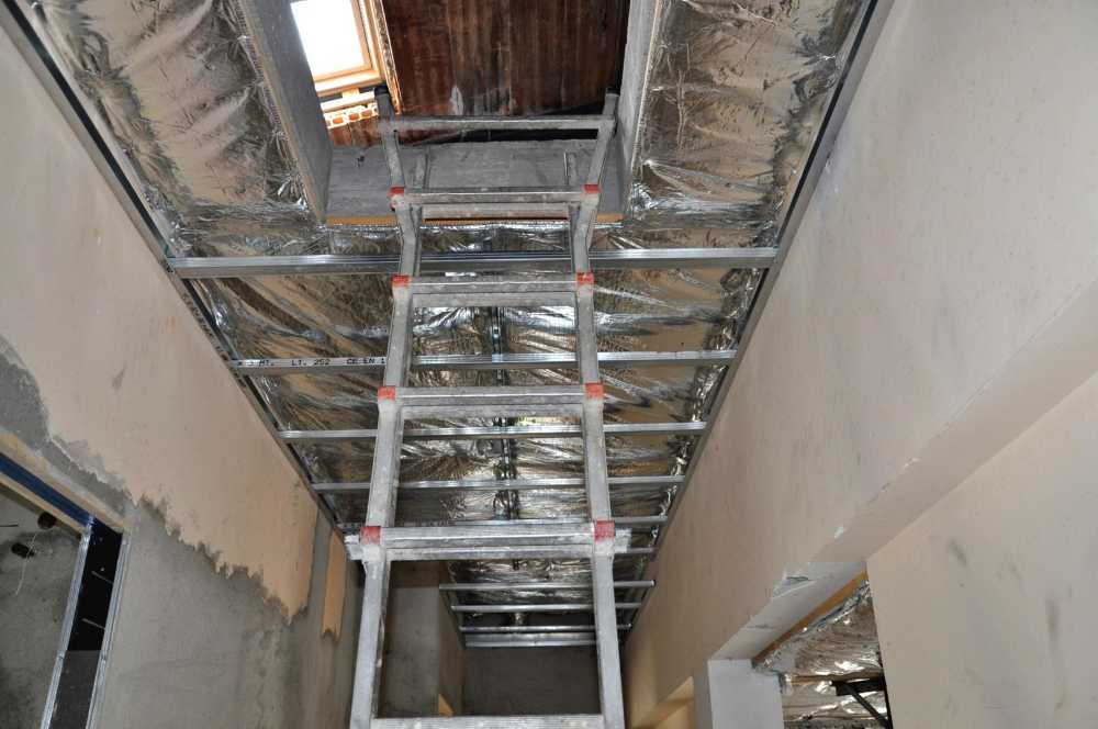 Isolamento a secco in villa a Rho