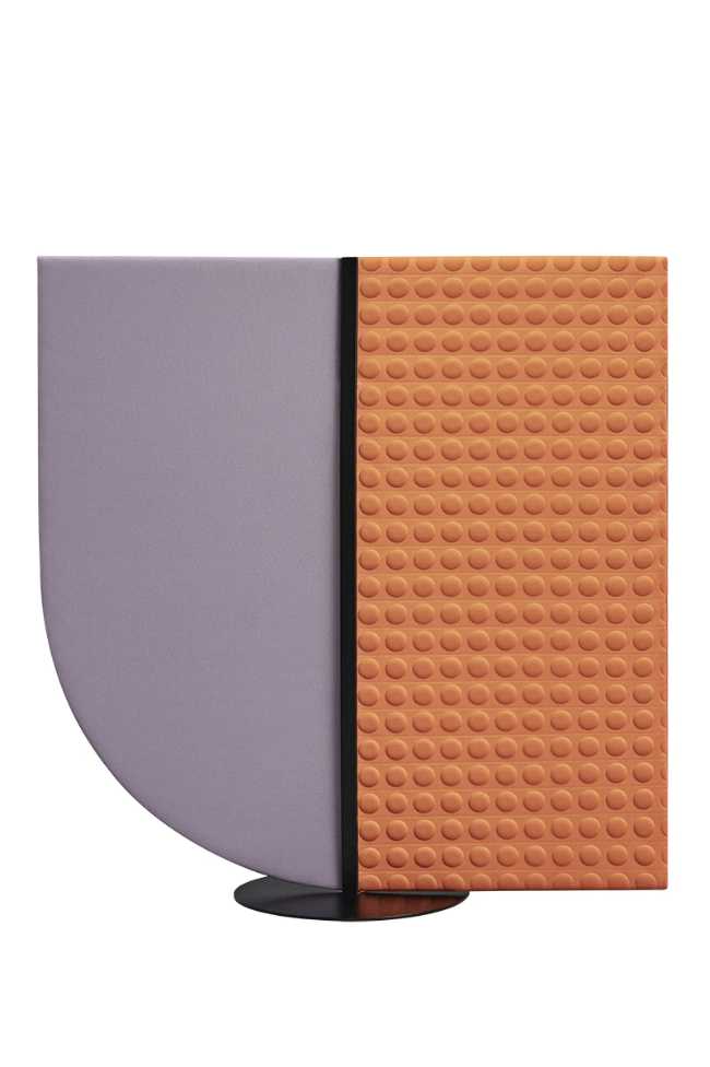 pannello acustico arredo da terra in tessuto