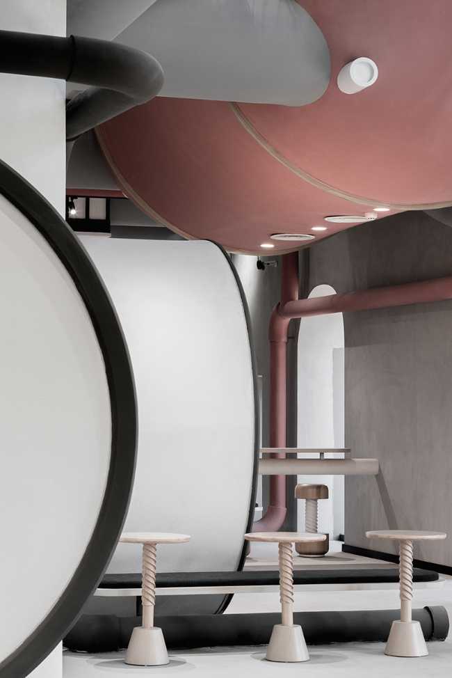 laboratorio de investigación sillas de metal