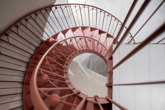 laboratorio de investigación de la escalera de caracol