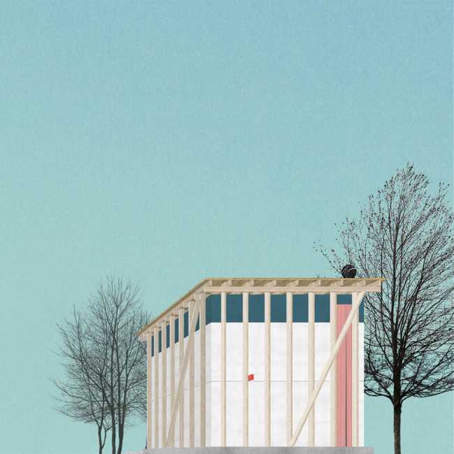 Cubic trimensional collage