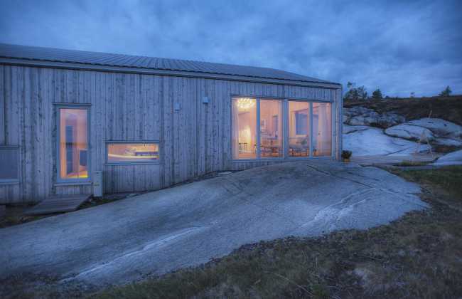 Cottage in legno su struttura in cemento