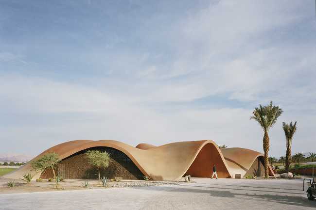 Organic architecture for Ayla Golf Academy & Clubhouse in the desert