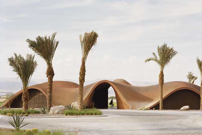 Organic architecture for Ayla Golf Academy & Clubhouse in the desert