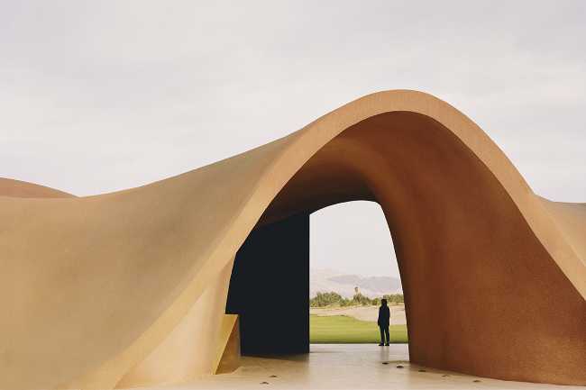 Organic architecture for Ayla Golf Academy & Clubhouse in the desert