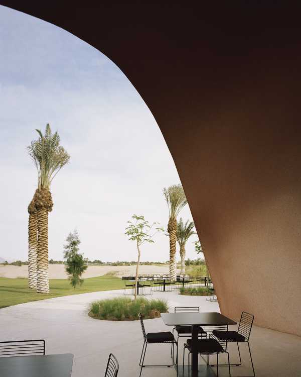 Organic architecture for Ayla Golf Academy & Clubhouse in the desert