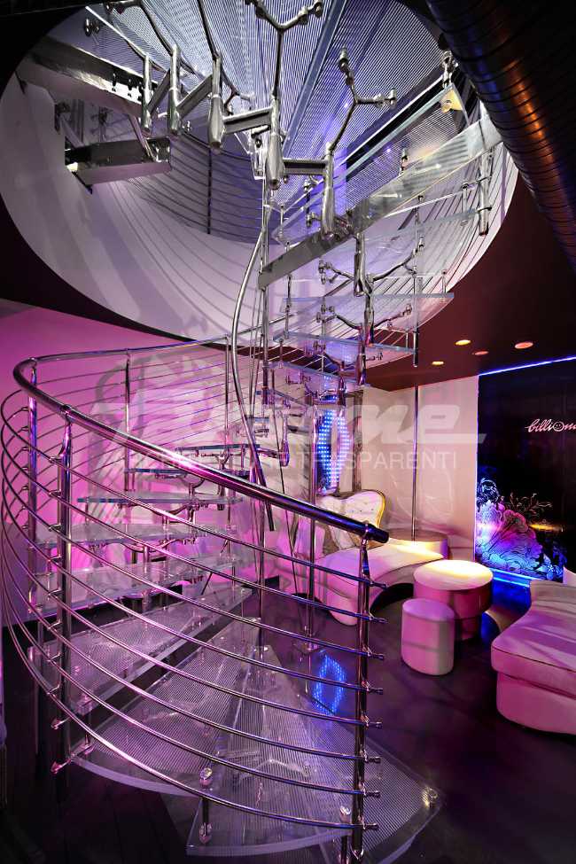 Scala Titania nel Billionaire Club di Instambul Beppe Riboli designed by Faraone