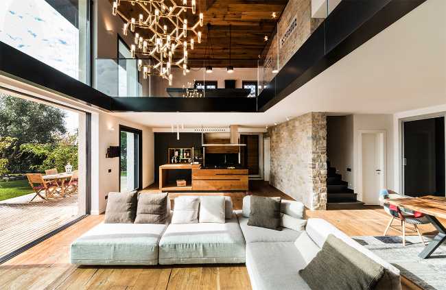 Interior villa romana reestructurada por Archside