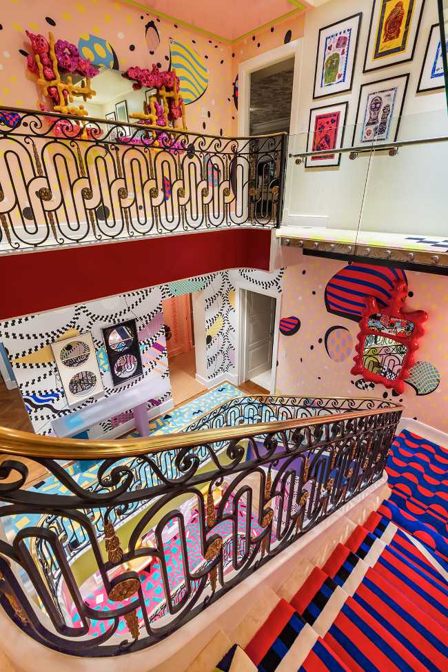 Kips Bay Decorator Show House colored walls and floor