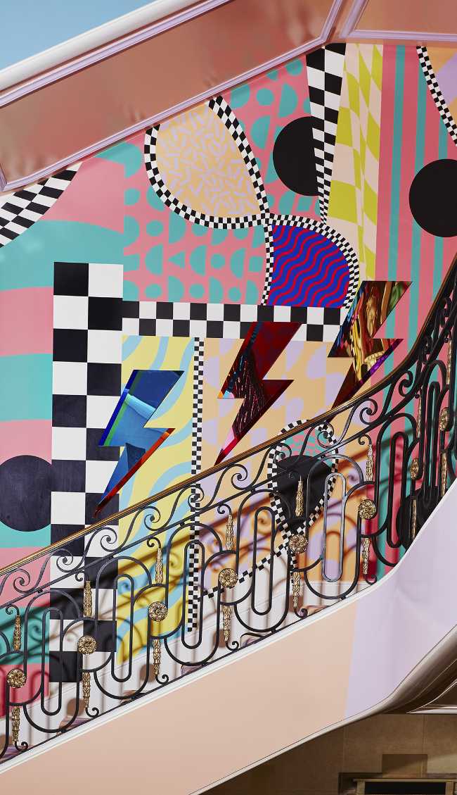 Kips Bay Decorator Show House 80s graphics