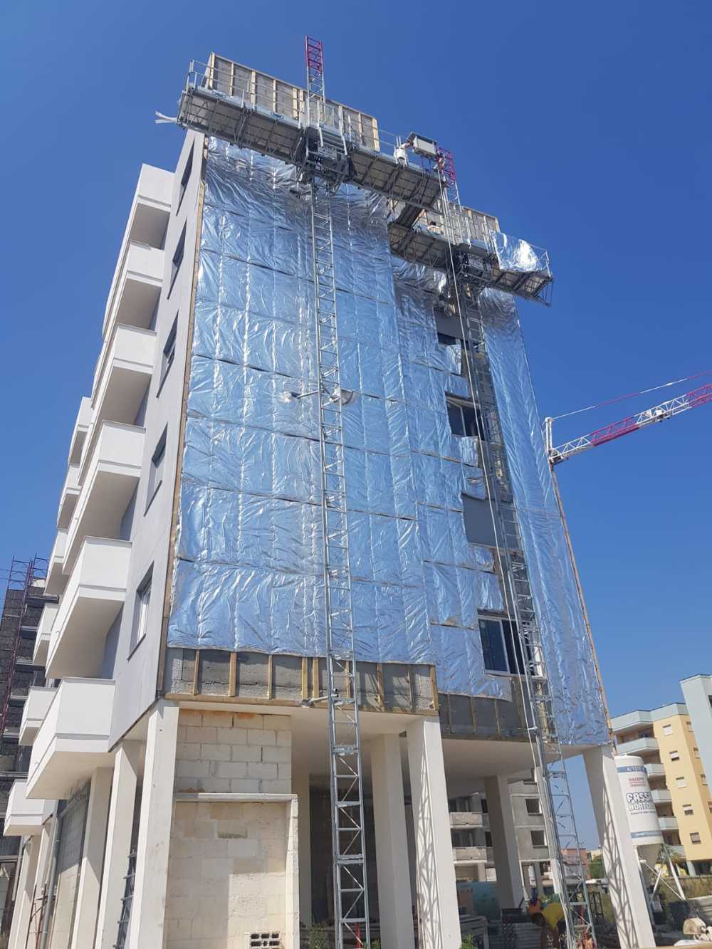 Condominio rione Paradiso Brindisi con isolamento in Overfoil