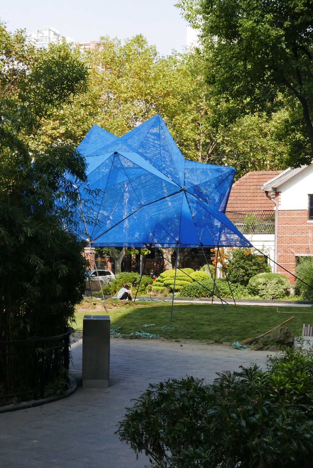 Shanghai palco struttura metallo e corda