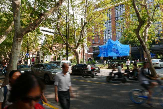 struttura metallo e corda  palco eventi