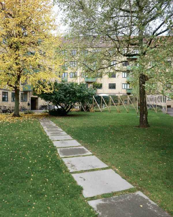 Giardino in una corte interna