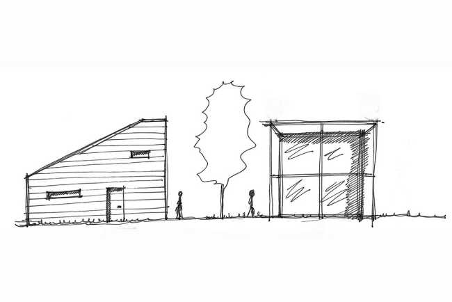 Villa dans la forêt en Piémont. Une architecture qui se fond dans la nature