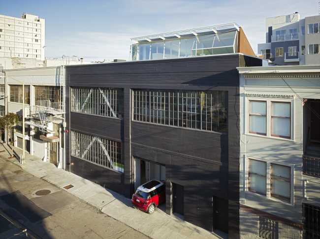 exterior facade warehouse