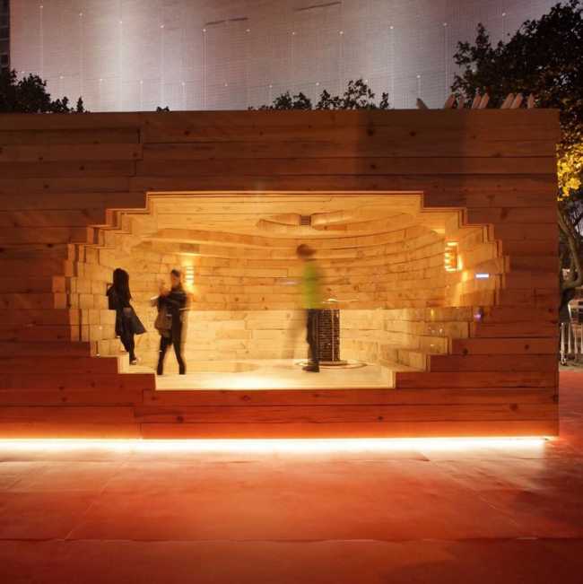 Illuminated sauna