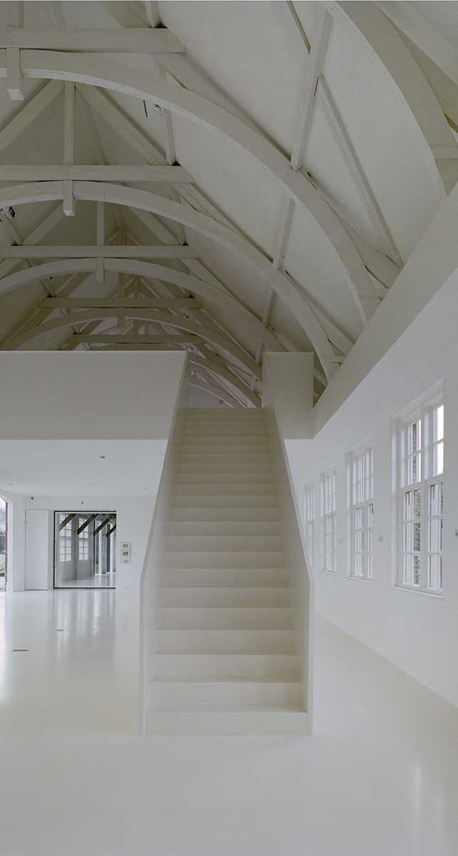 Internal staircase white