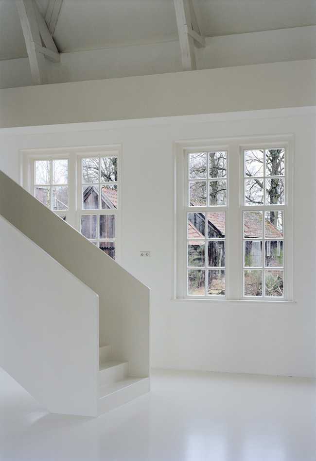 Interior white museum