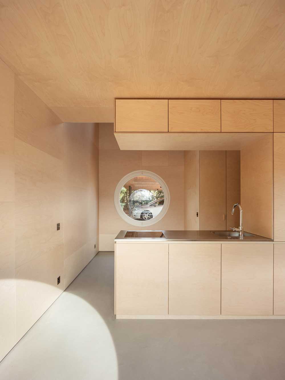 Kitchen and interior in birch wood