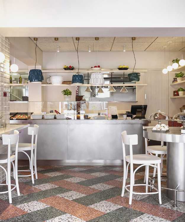 Cucina a vista bancone