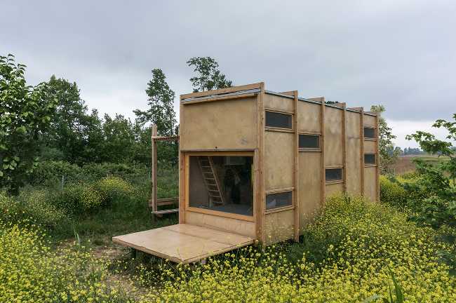Cabina prefabbricata in legno