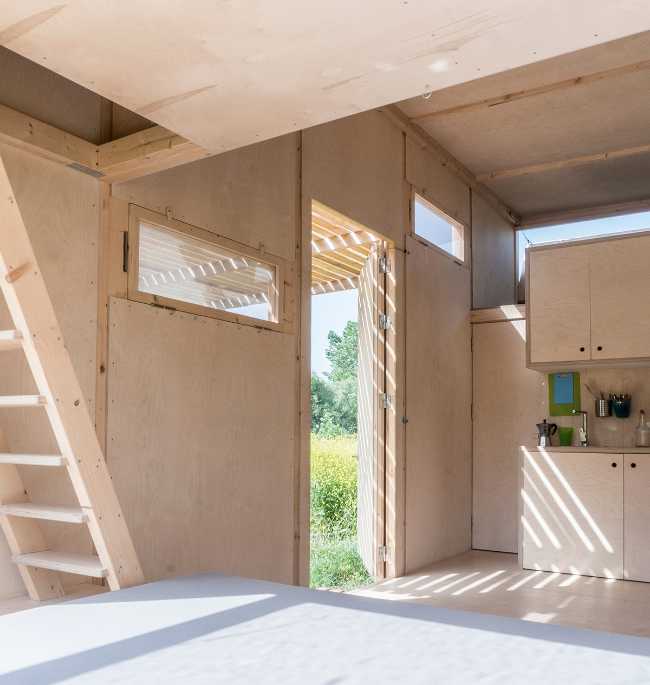 Cabina in legno interno
