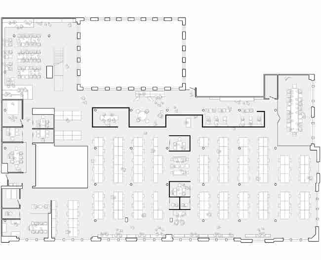 Planimetria ufficio open space