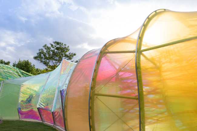 pavillon londres design structure transparente