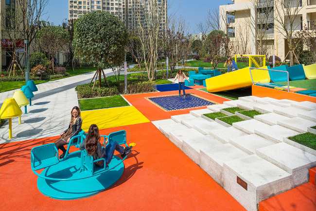 Modular colorful playground