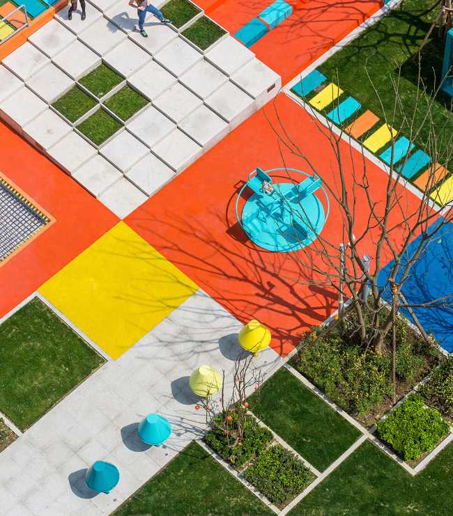 Modular colorful playground