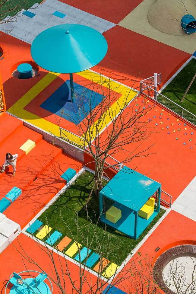 Modular colorful playground