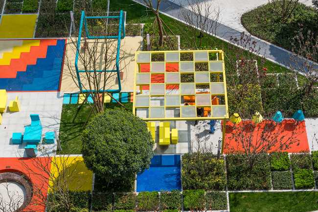 Modular colorful playground