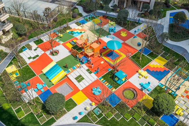 Modular colorful playground