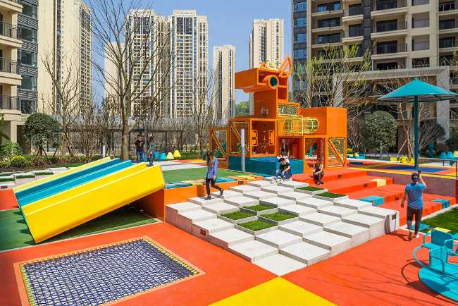 Modular colorful playground