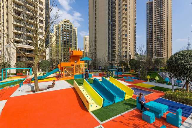 Modular colorful playground