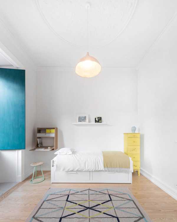 Appartamento storico con colori blu