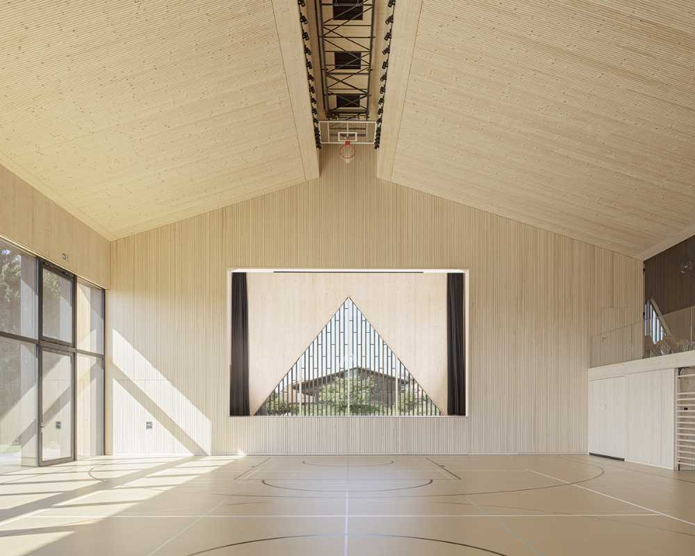 Facade Multifunctional wooden center