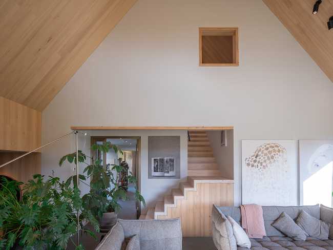 Una villa contemporánea inspirada en las granjas holandesas.