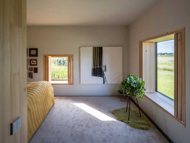 Una villa contemporánea inspirada en las granjas holandesas.