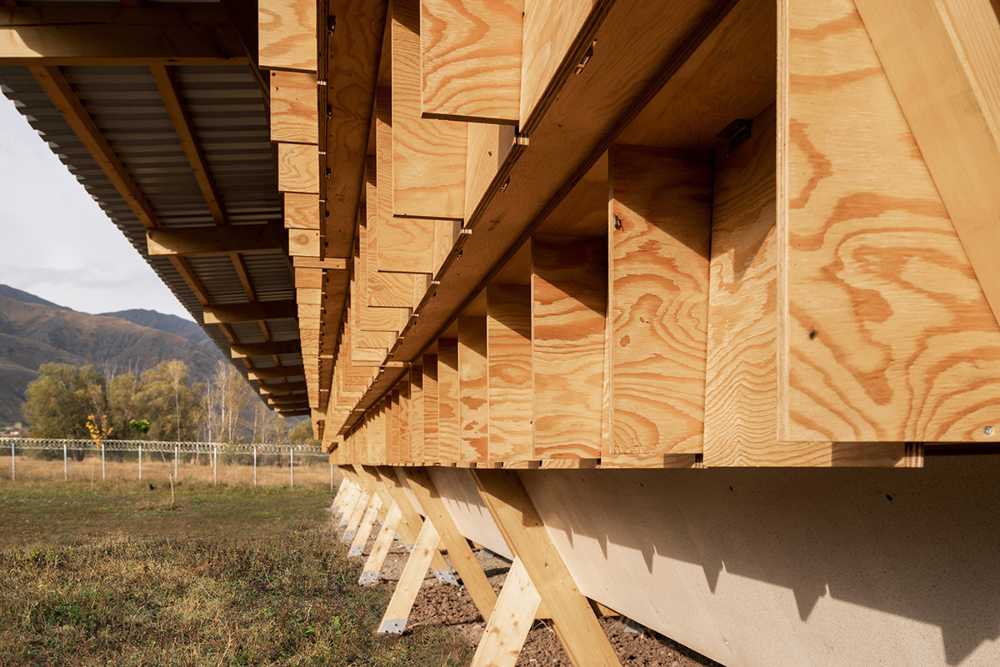 Wooden structure for chickens