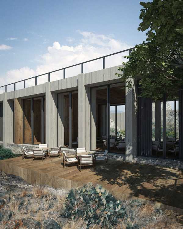 Hotel Boutique Mexico pool concrete and stone