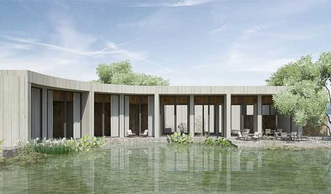 Hotel Boutique Mexico concrete stone and wood