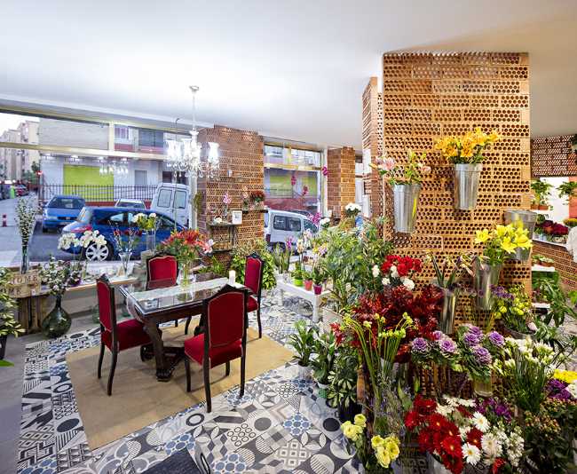 Interior flower shop