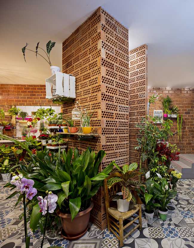 Interior flower shop