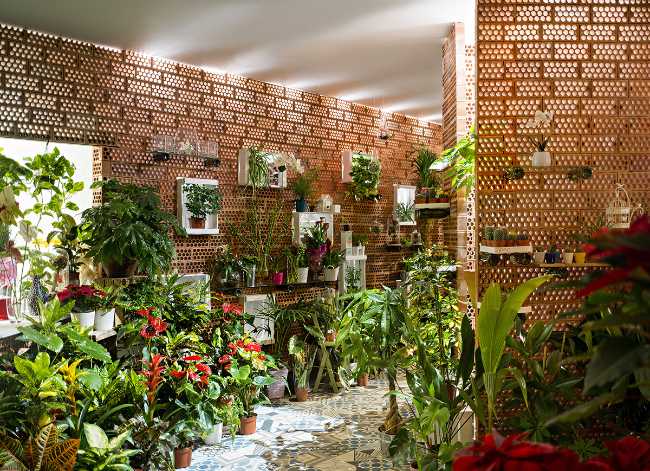 Interior flower shop