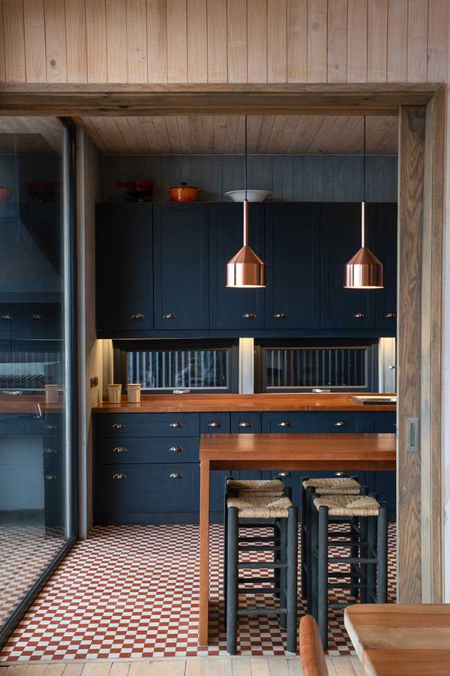 Blue kitchen