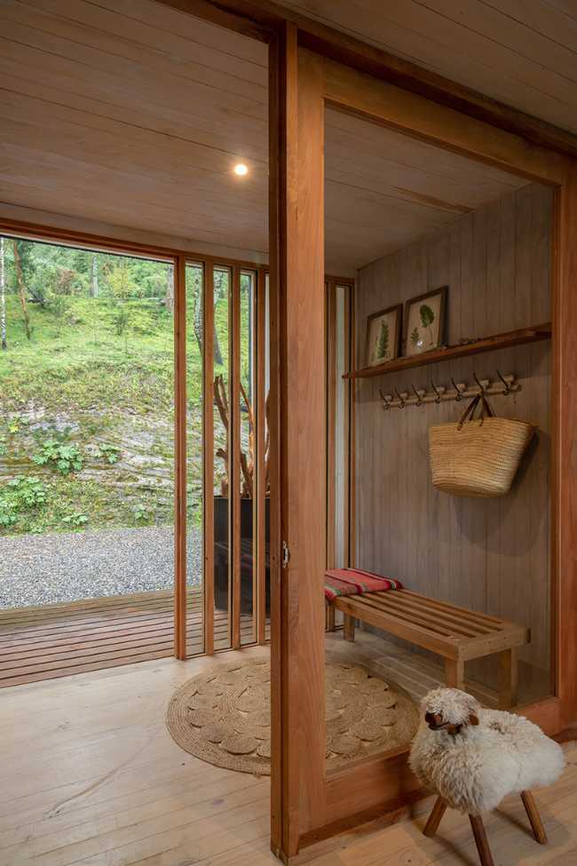 Wooden entrance