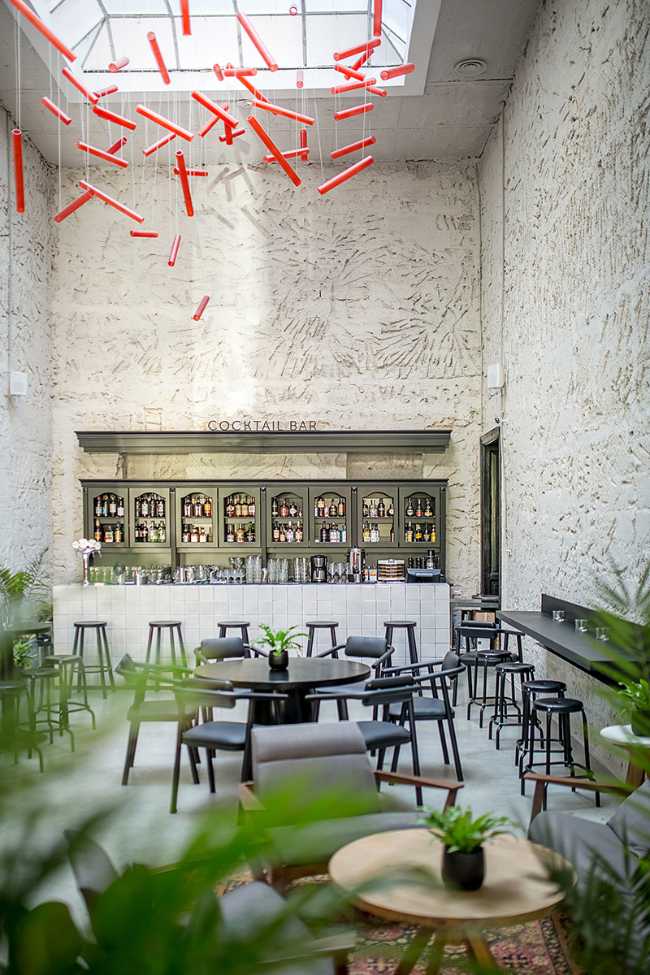 Interior Renaissance building bar