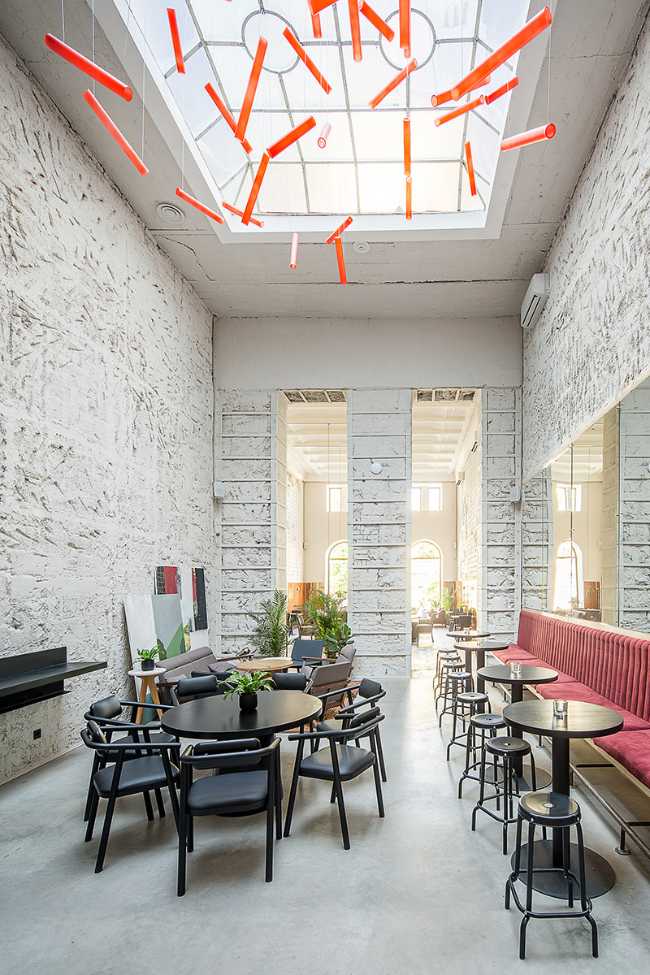 Modern interior bar Renaissance building